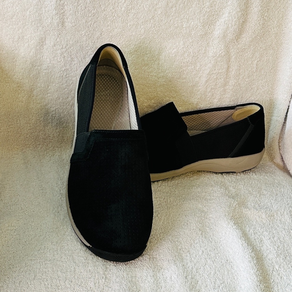 Dansko Women's Halle Suede Leather Slip On Loafers Black Size EU 40/US 9